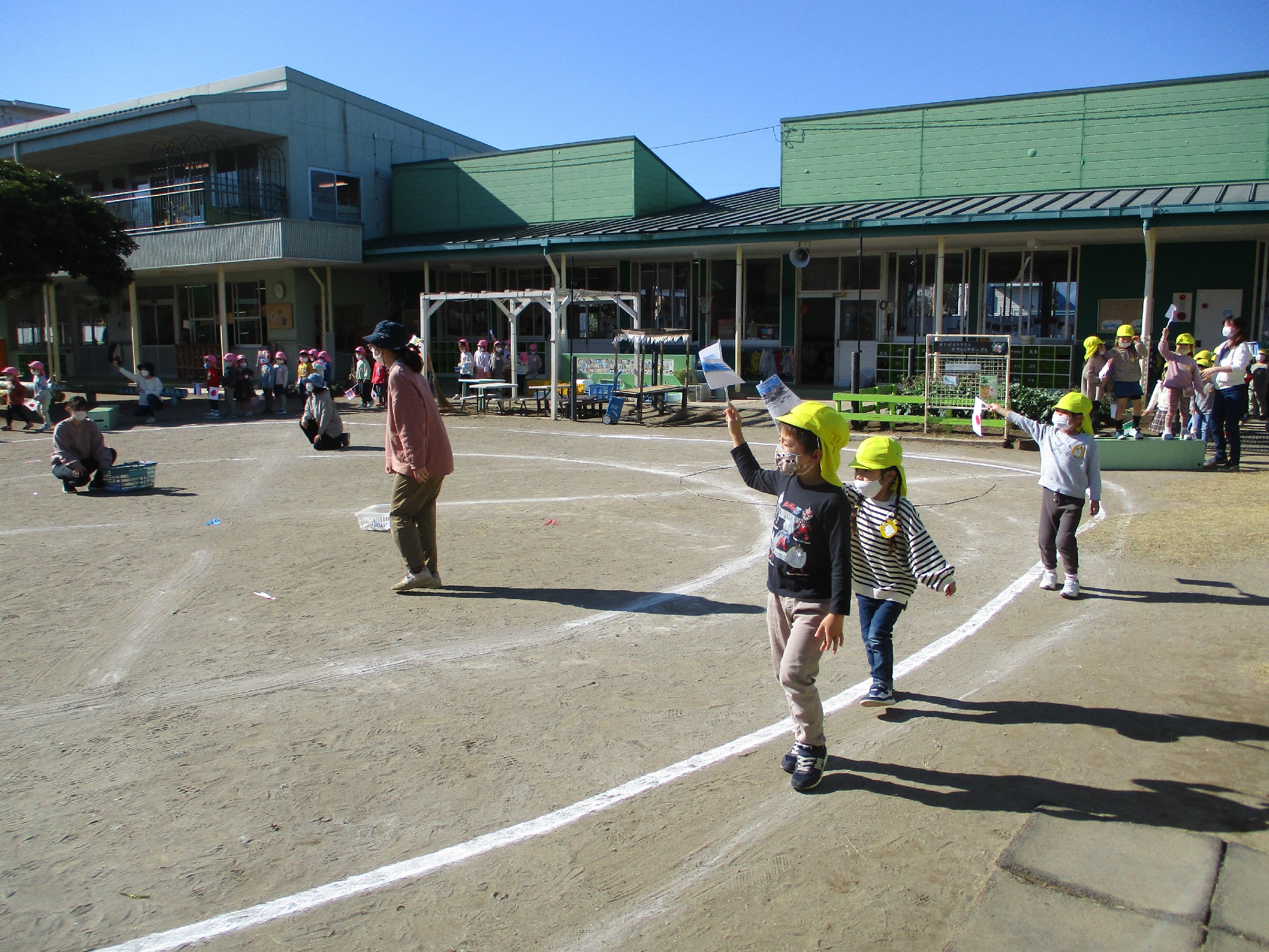 運動会がんばるぞ！（年中組）